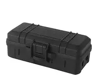 [Generic] Hard Case with Foam, Multifunctional Waterproof Storage Box, Hard Travel Box, Protective Casing, Outdoor Tool Box for Activities, ABS, Black, 16.3 x 7 x 6cm, Single Attribute, Refer to description,