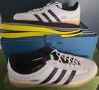 NEW ADIDAS x BAD BUNNY GAZELLE INDOOR "CORE WHITE " SHOES US 13.5