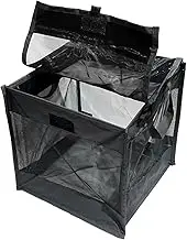 Outdoor Trash Can - 125L Trash Can with Lid - Foldable Box Wastebasket Bucket Recycling Holder for Room Lawn Kitchen Bathroom Garage Patio RV