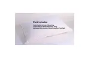 Duck Feather & Down King Pillow Set withCotton Deluxe King Pillowcase &Belissimo King Pillow Protectors Twin Pack