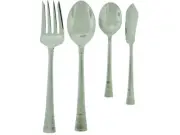 4 Piece Hostess Setting by Towle Voile Frost in Stainless Steel