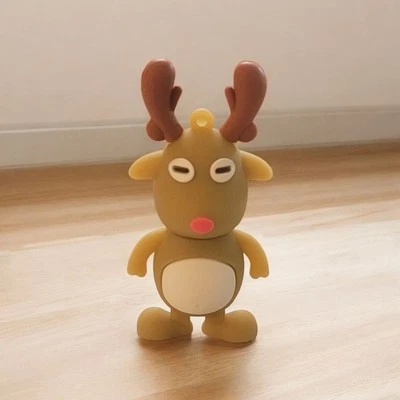 Cute Little Raindeer USB 2.0 Flash Drive Memory Stick Thumb 16Gb Rubber
