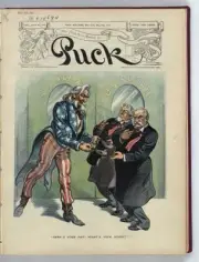 Here's your hat! What's your hurry?',Puck,1910,Uncle Sam,Eugene Hale,Aldrich