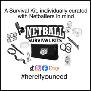 Netball Survival Kit: Bobby Pins, Braid Kit, Earring Holder, Finger Tape + more