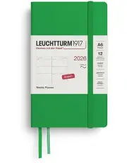 [LEUCHTTURM1917] Weekly Planner Pocket (A6) 2026 Softcover in Spring Leaf