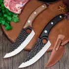 Knife Boning Forged Hand Viking Sheath Knive Full Tang Butcher Chef Meat Cleaver