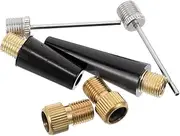 PENIKOKO 6 Pcs Bicycle Valve Adapter Set Portable Inflation Needles for Sports Balls Bikes and Inflatable Equipment Air Pump Accessories for Go Use