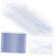 100 Pieces Thin Fresnel Lens, Credit Card Size Pocket Magnifier, Kid