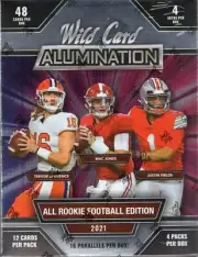 2021 WILD CARD ALUMINATION FOOTBALL HOBBY BOX SEALED 4 AUTOS