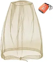Cinvo Head Net, Insect Net, Face Net, Updated Larger Size for Mosquitoes, Insects, Gnats, Mosquitoes from The Outdoor, Spacious Mesh Room Works Over Most Hats