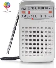 AM FM Portable Pocket Radio, Compact Transistor Radios - Best Reception