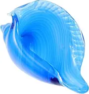 Amosfun Unique Sea Snail Decorations Blue Glass Sea Snail Ornaments Home Decorative Pieces