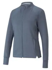 New Puma Golf Ladies Cloudspun Full Zip Jacket Evening Sky Xs