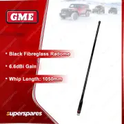 GME 1050mm 6.6DBI Gain Black Antenna Whip Suit AS004B 1200mm Radome Antenna