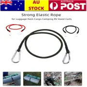 Heavy Duty Elastic Cord with Carabiner Hook for Camping Hiking Traveling Bungee