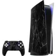 Marble PS5 Bundle Skin - Black Marble