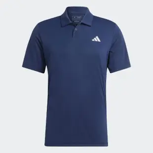 【adidas 愛迪達】上衣 男款 短袖上衣 運動 短袖POLO衫 亞規 藍 HS3279(S2333)