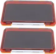 Gatuida 2pcs Fishing Lure Organizer Portable Storage Case for Hooks and Items Multi Functional for Sea Fishing and Angling