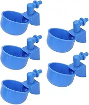 Chicken Water Cups, 5Pcs Automatic Chicken Waterer Cups Chicken Water Feeder Chicken Watering Cup for Chicks, Duck, Goose, Poultry Water Feeder Kit, Poultry Watering Cups