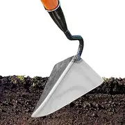 Hoe Garden Tool | Farm Digging Uprooting Tool | Versatile Triangle Hoe for Lawn Garden Greenhouse Soil Preparation Landscaping Flower Bed Maintenance