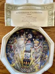 Franklin Mint ""A Generation Celebration" Pepsi Collector Plate with certificate