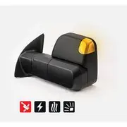MSA 4X4 Power Fold Towing Mirrors to suit Ford Ranger 2012-05/2022 - Black - TM650