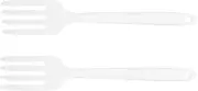 KOCKSHION Practical Kitchen Tool: 2 Silicone Forks for Appetizers Stirring Mixing Cooking Easy to Cle