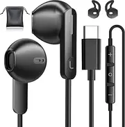 USB C Headphones for iPhone 15/15 Pro/ 15 Pro Max Type C Wired Earbuds with Microphone Noise Isolation Stereo Semi in Ear USB C Earphones Wired for Samsung Galaxy S22 Ultra S23 ZFlip 5 Fold 5 Android