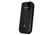 CyberPower 8-Port Home Theatre/IT Surge Protector With 2x USB [CPSURGE08USB-ANZ]