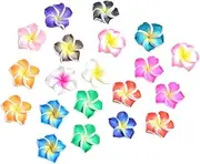 COHEALI Handmade Phone Case Ornaments 20pcs Frangipani Polymer Clay Molds DIY Flower Decor for Cellphone Unique Accessory