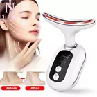 Microcurrent EMS Face Neck Lifting Massage Device Remove Wrinkle Double Chin LED