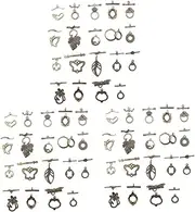 [TEHAUX] Jewelry Making Pendants Bracelet Clasps and Closure Necklace Connectors Vintage Bracelet Connector Vintage Bracelet Clasp Charm Bracelets Jewelry Making Toggle Clasps