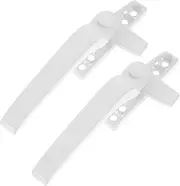 NUOBESTY 2pcs Window Handle Sturdy Sliding Windows Window Latches Car Door Handle Kit Sliding Window Lock with Lift Window Pole Opener Window Latch Replacement Crank White Aluminum Alloy