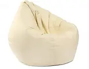 ZLYTQZHGBHD Oxford Cloth Lazy Sofa Without Filler Lounger Seat Bean Bag (Color : Cream Color)