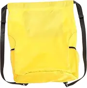 Gogogmee Large Capacity Draw Storage Bag Versatile Gym Shoulder Pouch for Travel Beach and Sports Durable Design for Books Clothes Essentials Multipurpose Back with Straps