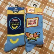 Kraft Mac & Cheese Socks & Oscar Mayer Wiener Socks Novelty Sock Lot Funny