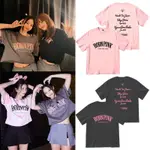 BLACKPINK BORN PINK日本東京巨蛋演唱會周邊同款純棉短袖上衣 應援服 寬鬆圓領男女短袖T恤 情侶T恤