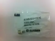 82SMB-50-0-1/133_NE - HUBER+SUHNER - 5 pcs LOT, SMB FEMALE STRAIGHT PCB JACK
