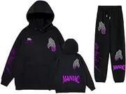 [YJYP] Kpop Stray Kids World Tour Maniac Hoodie Pant Set Felix Hyunjin Bangchan 2pcs Sweatshirt Trousers Suit