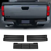 3Pcs Black Titanium Trunk Steps Rear Guard Plate Protection Fits For TACOMA 2024