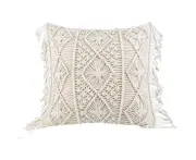 Cushion Cover, Cushion Cover, Sofa Cushion, Decorative Cushion, Boho Cushion Cover, Cotton Decorative Cushion with Macrame for Bed -