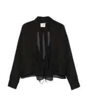 ramie blouse 1 Black