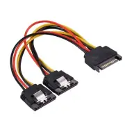 Sata Cable 15 Pin Sata Power Cable Power Splitter for SSD, Optical Drives