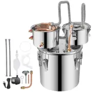 Vevor Alcohol Distiller,3 Pot 12L,Water Wine Boiler Home Brew Moonshinestill