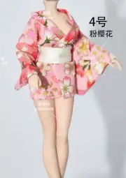 1/12 TBleague Female Short Kimono Suit Pink fit 6inches Figure JApan Model
