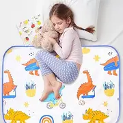 Carreuty 70 cm * 90 cm Potty Training Bed Pads, Waterproof Mattress Protector with Children Towels, Toddler Bed Wetting Mats, Wetting Sheets Mats Fits Children & Single Size Bed