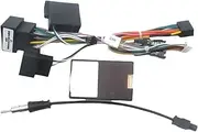Compatible for Mercedes W209(02-06)/W203(01-04) 16 Pin Android Radio Wiring Harness Adapter with CAN Bus Decoder