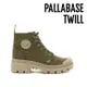 【PALLADIUM】 PALLABASE TWILL 經典拉鍊帆布美腿靴 女款 橄欖綠 96907-204