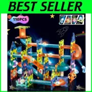 Glow-in-the-Dark 110 Piece Magnetic Building Blocks - STEM Toy for Kids Ages 3+