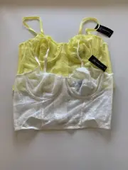 Lot of 2 INC International Concepts Sz XL Longline Underwire Bra Lace Bustier